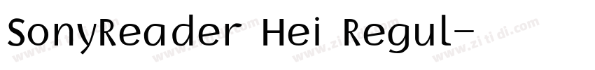 SonyReader Hei Regul字体转换